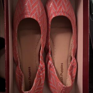 Hush Puppies Pink Patterned Flats